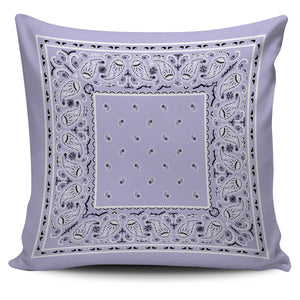 Lavender Bandana Throw Pillow