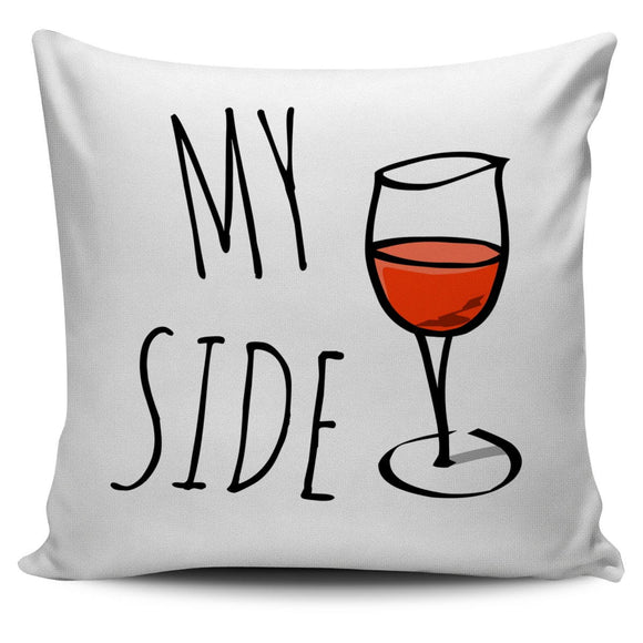 My Side Wine White Pillow - Value Basin