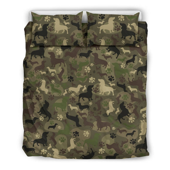 Dachshund Camo Bedding Set for Lovers of Dachshunds - Value Basin