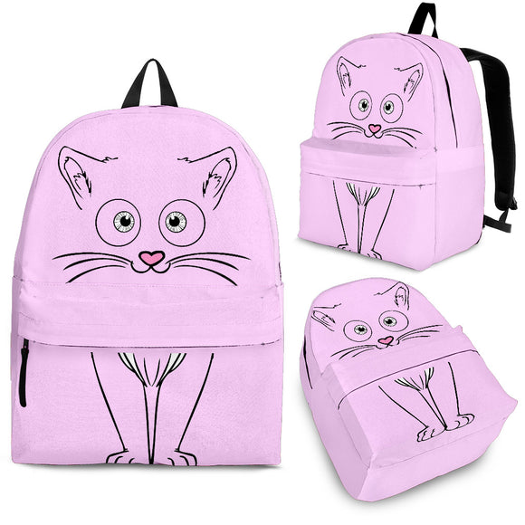 Pink Cute Cat Backpack