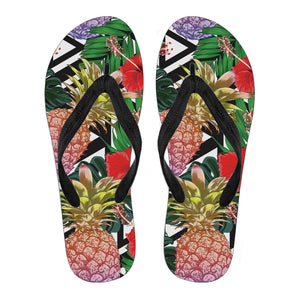 Summer Pineapple Love Men's Flip Flops