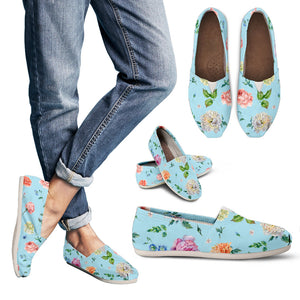 Blue Flower Casual Shoe