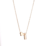 FREE! Tiny Heart Necklace With Initial Gold / Silver (Just Pay Shipping!)