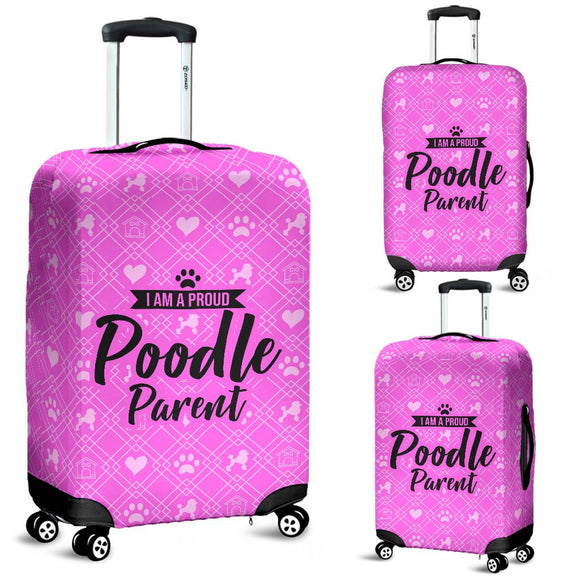 Proud Poodle Parent Luggage Cover - Value Basin