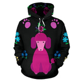 Faithful Poodle Dog All Over Print Hoodie Cute Poodles Dogs - Value Basin