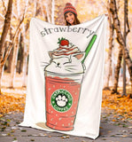 Strawberry Catpuccino Blanket - Value Basin