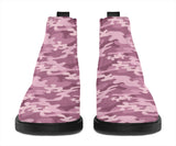 Berry Camouflage - Suede Boots