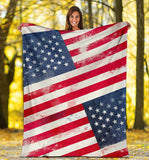 American Flag Fleece Throw Blanket - Value Basin