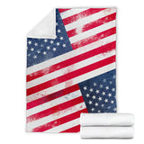 American Flag Fleece Throw Blanket - Value Basin