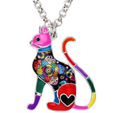 Enamel Cat Necklace - Value Basin