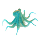 Fluorescent Artificial Octopus Aquarium Ornament with Suction Cup