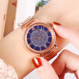 Women Watches 2020 Luxury Diamond Rose Gold Ladies Wrist Watches Magnetic Women Bracelet